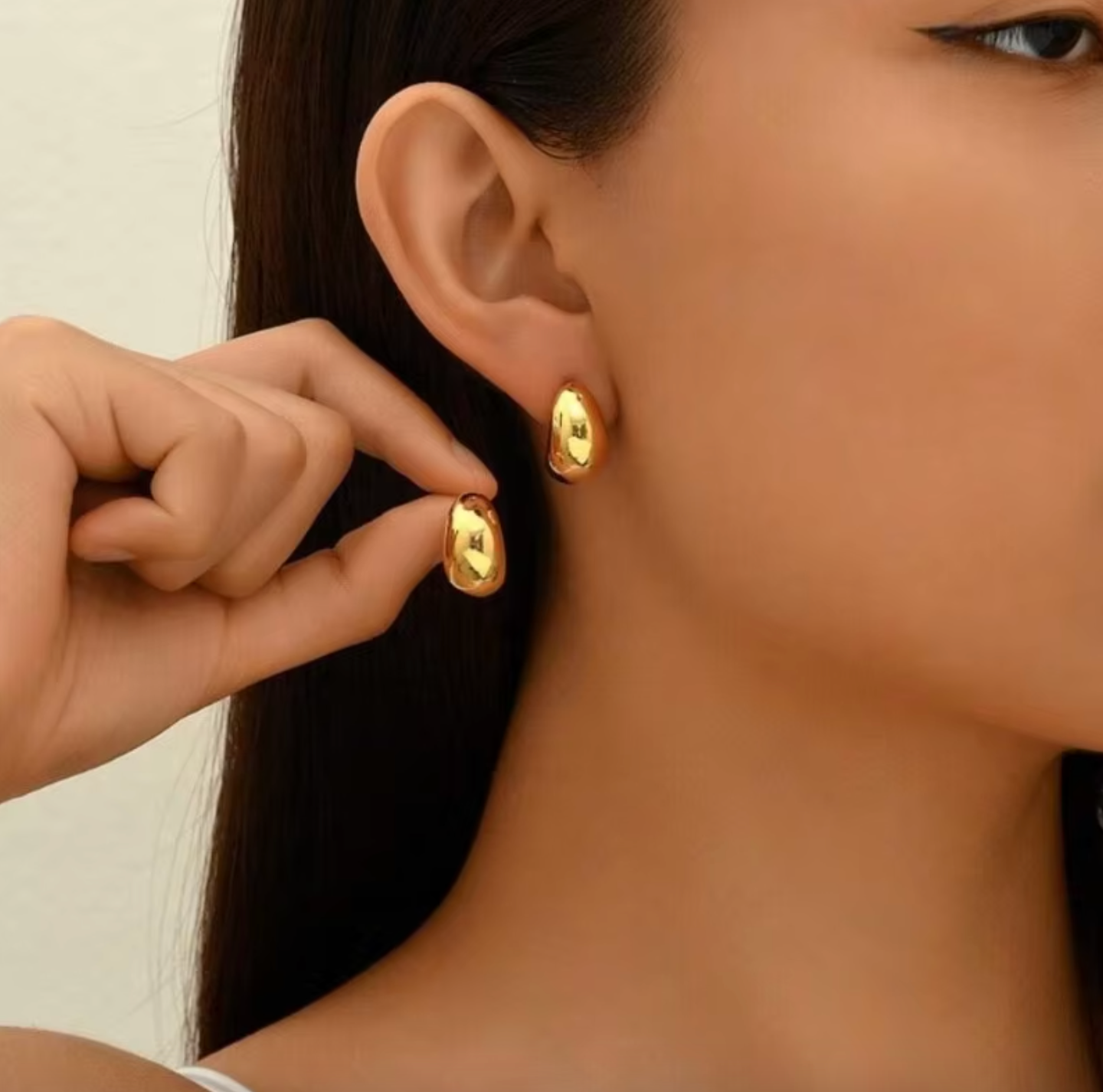 Vintage Dome Drop Earrings